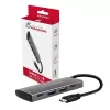AXAGON HMC-4G2 USB-C 3.2 Gen 2 10 Gb/s hubas, 2x USB-A + 2x USB-C, kabelis USB-C 13 cm