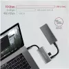 AXAGON HMC-4G2 USB-C 3.2 Gen 2 10 Gb/s hubas, 2x USB-A + 2x USB-C, kabelis USB-C 13 cm