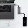 AXAGON HMC-4G2 USB-C 3.2 Gen 2 10 Gb/s hubas, 2x USB-A + 2x USB-C, kabelis USB-C 13 cm