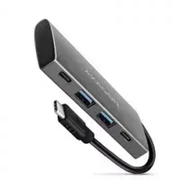AXAGON HMC-4G2 USB-C 3.2 Gen 2 10 Gb/s hubas, 2x USB-A + 2x USB-C, kabelis USB-C 13 cm