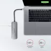Axagon HMC-5 USB 3.2 Gen 1 hubas, 2x USB-A, HDMI, SD/microSD, PD 100W, 20 cm USB-C laidas