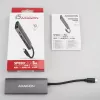 Axagon HMC-5G2 USB 10Gbps šakotuvas, 2x USB-A, 2x USB-C, HDMI 4k/60Hz, PD 100W, USB-C laidas