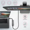 Axagon HMC-5G2 USB 10Gbps šakotuvas, 2x USB-A, 2x USB-C, HDMI 4k/60Hz, PD 100W, USB-C laidas