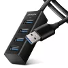 Axagon HUE-M1AL 4x USB 3.2 Gen 1 MINI šakotuvas, metalinis, 1,2 m USB-A laidas