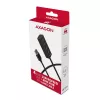 Axagon HUE-M1AL 4x USB 3.2 Gen 1 MINI šakotuvas, metalinis, 1,2 m USB-A laidas