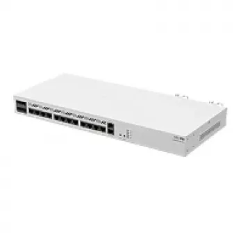 Laidinis maršrutizatorius MikroTik CCR2116-12G-4S+ — 13x Gigabit RJ-45, 4x SFP+, 2000 MHz, DDR4, baltas
