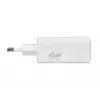 Įkroviklis IBOX ILUC65W, 65 W, 2x USB-C + 1x USB-A, baltas, 1,5 m laidas