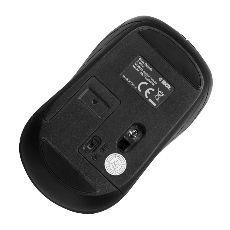 IBOX I009w - Belaidė optinė pelė Rosella Wireless Juoda