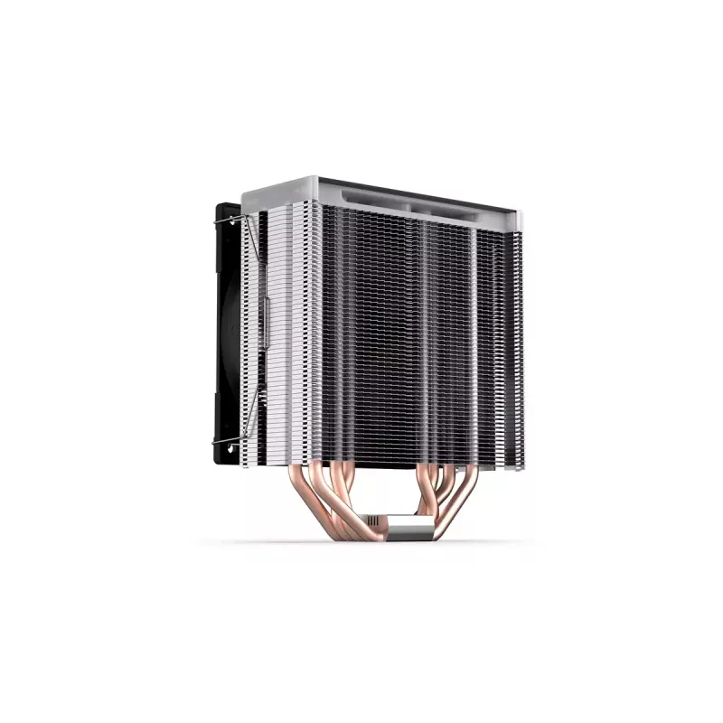 Oro aušintuvas ENDORFY Fera 5 ARGB 120 mm juodas — 4 šilumos vamzdeliai, 1x120 mm PWM ventiliatorius, TDP 220 W, aukštis 155 mm