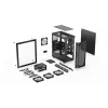 PC korpusas ENDORFY Signum 300 ARGB Tower Black — ATX, grūdintas stiklas, ARGB apšvietimas, palaiko GPU iki 350 mm, CPU aušintuvo aukštis iki 161 mm