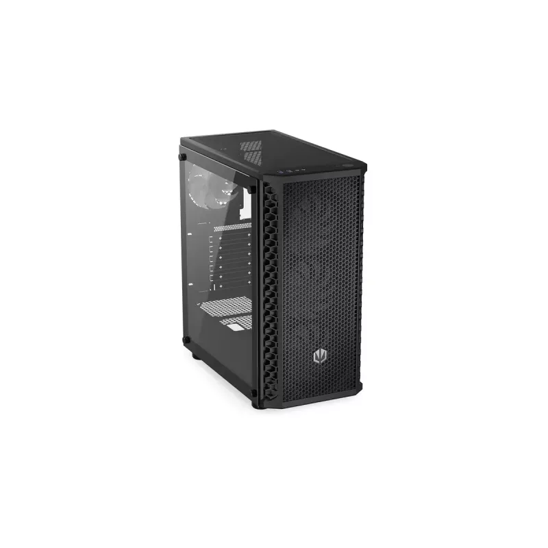 PC korpusas ENDORFY Signum 300 ARGB Tower Black — ATX, grūdintas stiklas, ARGB apšvietimas, palaiko GPU iki 350 mm, CPU aušintuvo aukštis iki 161 mm