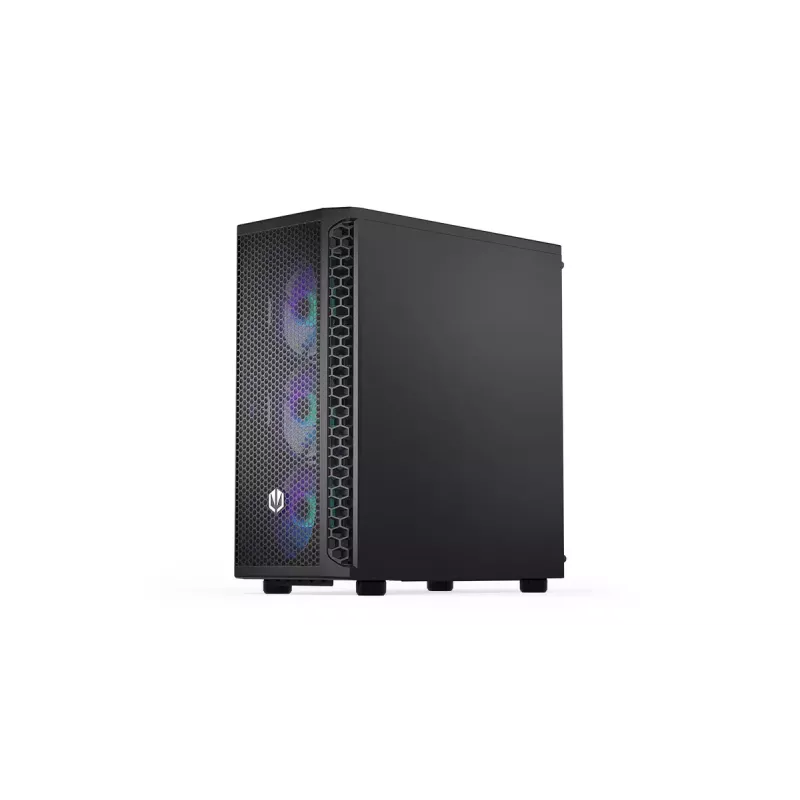 PC korpusas ENDORFY Signum 300 ARGB Tower Black — ATX, grūdintas stiklas, ARGB apšvietimas, palaiko GPU iki 350 mm, CPU aušintuvo aukštis iki 161 mm