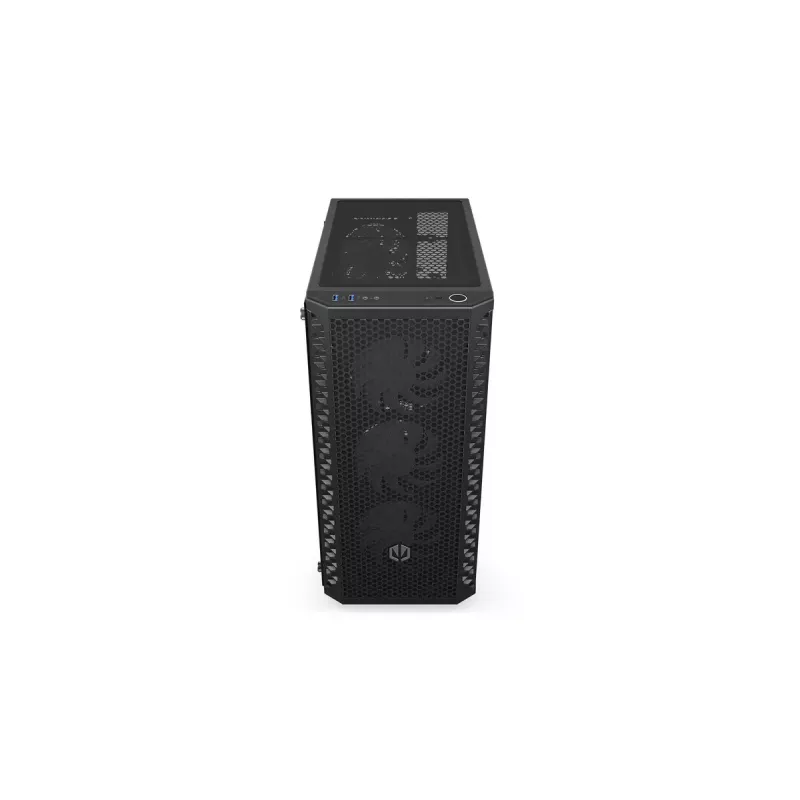 PC korpusas ENDORFY Signum 300 ARGB Tower Black — ATX, grūdintas stiklas, ARGB apšvietimas, palaiko GPU iki 350 mm, CPU aušintuvo aukštis iki 161 mm