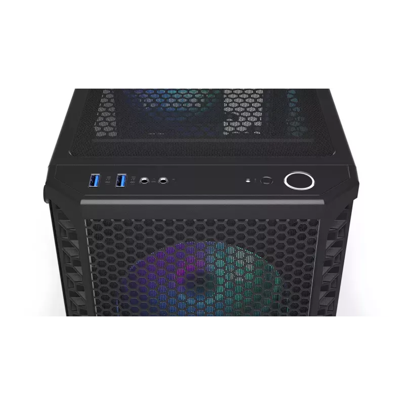 PC korpusas ENDORFY Signum 300 ARGB Tower Black — ATX, grūdintas stiklas, ARGB apšvietimas, palaiko GPU iki 350 mm, CPU aušintuvo aukštis iki 161 mm