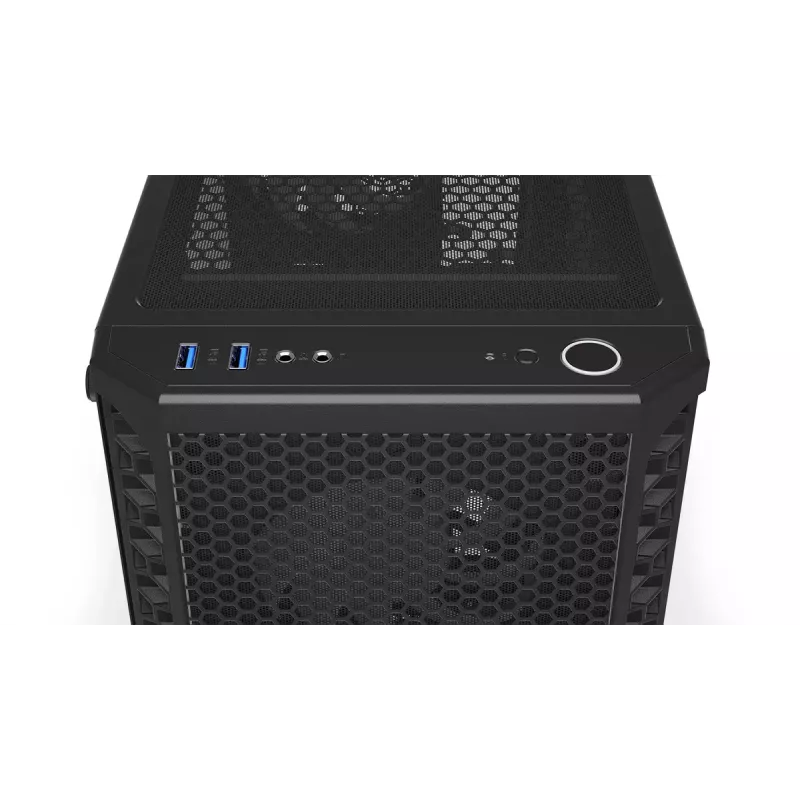 PC korpusas ENDORFY Signum 300 ARGB Tower Black — ATX, grūdintas stiklas, ARGB apšvietimas, palaiko GPU iki 350 mm, CPU aušintuvo aukštis iki 161 mm
