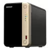 QNAP TS-264 NAS bokštinis Intel® Celeron® N5095 8 GB 0 TB QNAP QTS Juoda, Auksinė