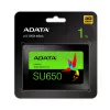 2,5 colio SATA III SSD ADATA SU650 1 TB – 520 MB/s skaitymas, 450 MB/s rašymas, 3D NAND
