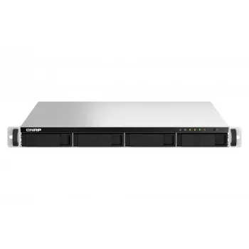 QNAP TS-464U NAS stelažinis (1U) Intel® Celeron® N5095 8 GB DDR4 0 TB QNAP Turbo System Aliuminis, Juodas
