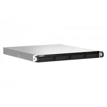 QNAP TS-464U NAS stelažinis (1U) Intel® Celeron® N5095 8 GB DDR4 0 TB QNAP Turbo System Aliuminis, Juodas