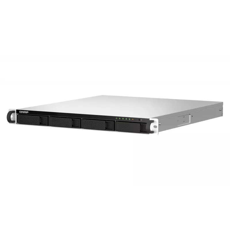 QNAP TS-464U NAS stelažinis (1U) Intel® Celeron® N5095 8 GB DDR4 0 TB QNAP Turbo System Aliuminis, Juodas