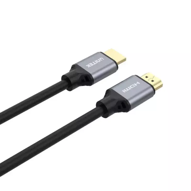 HDMI kabelis Unitek C140W 5 m — HDMI A tipo į A tipą, HDMI 2.1, 48 Gbit/s, 120 Hz, juodas