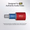 HDMI kabelis Unitek C140W 5 m — HDMI A tipo į A tipą, HDMI 2.1, 48 Gbit/s, 120 Hz, juodas