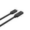 UNITEK USB C laidas - USB 3.2 Gen 2 (3.1 Gen 2) - 0,5 m juodas