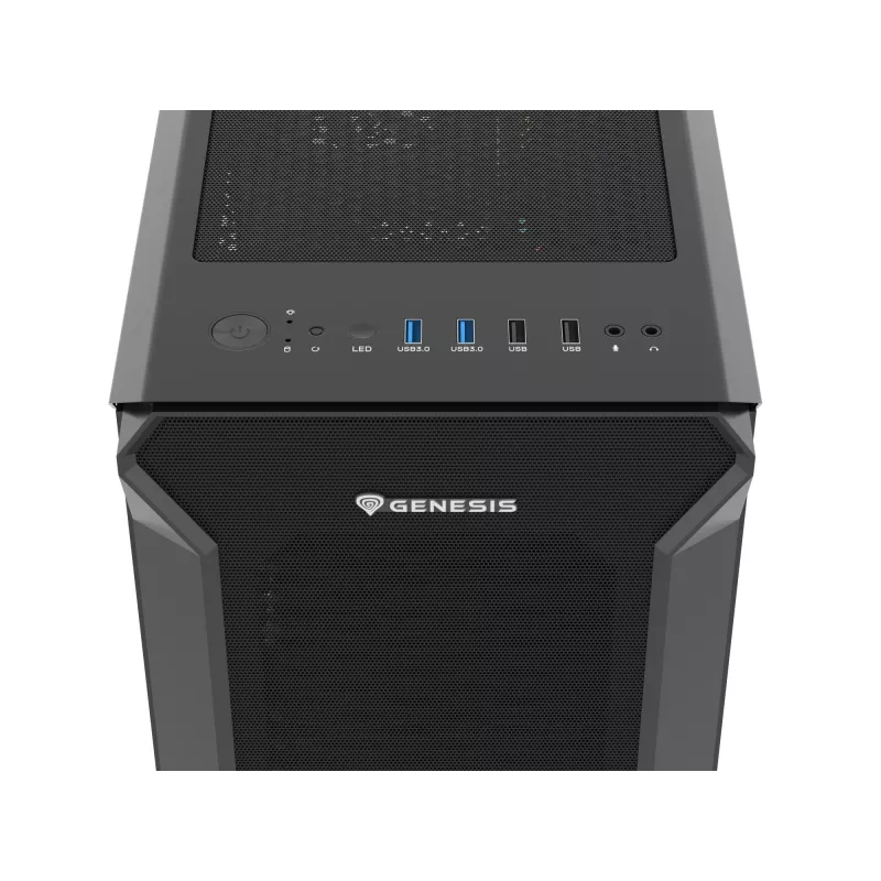 Korpusas GENESIS Irid 505F Midi Tower Juodas