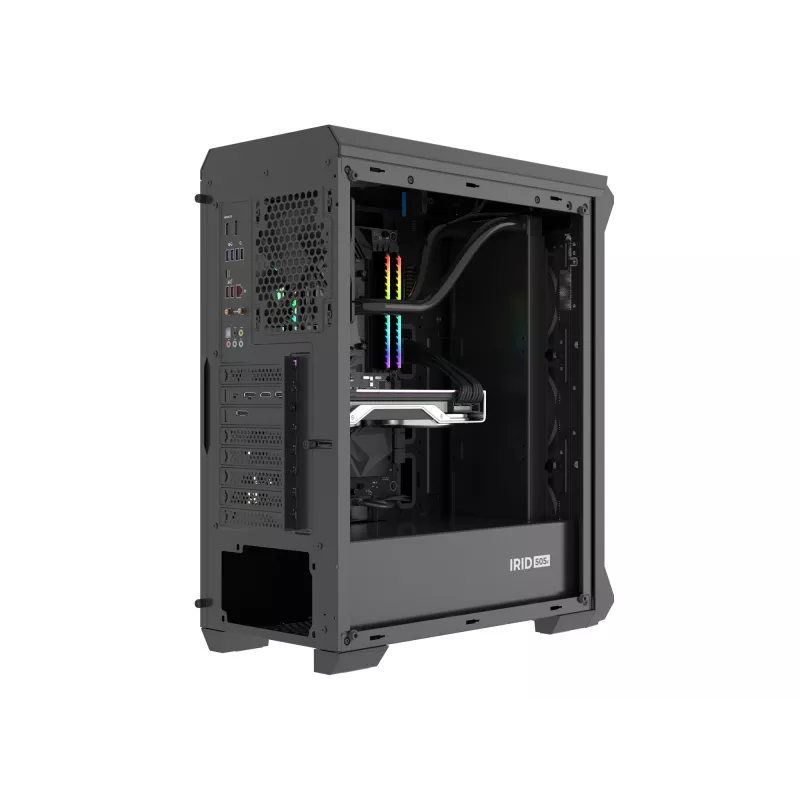Korpusas GENESIS Irid 505F Midi Tower Juodas