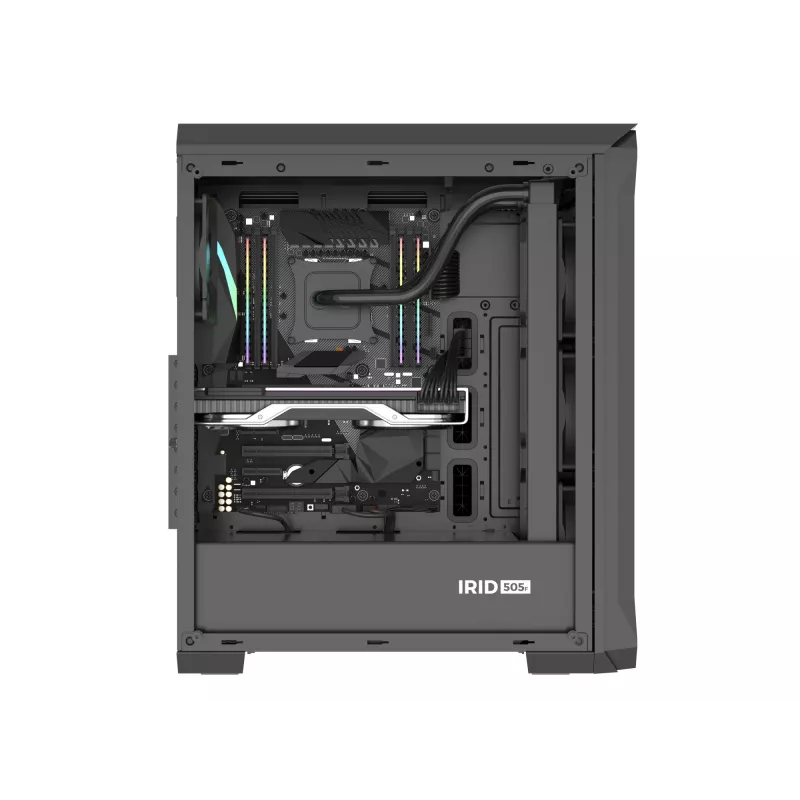 Korpusas GENESIS Irid 505F Midi Tower Juodas