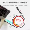 USB-C į USB-C laidas Unitek C14086BK-1.5M — USB 3.2 Gen 2, 10 Gbit/s, 5 m, juodas
