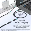USB-C į USB-C laidas Unitek C14086BK-1.5M — USB 3.2 Gen 2, 10 Gbit/s, 5 m, juodas