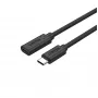 USB-C į USB-C laidas Unitek C14086BK-1.5M — USB 3.2 Gen 2, 10 Gbit/s, 5 m, juodas