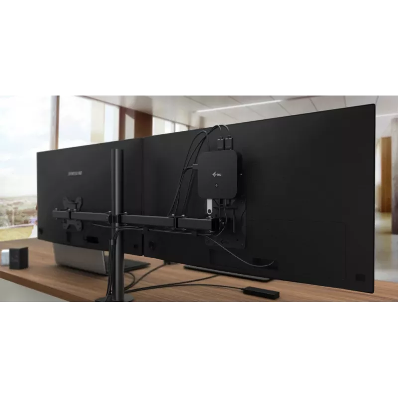 i-tec USB-C HDMI Dual DP dokų stotelė su Power Delivery 100 W ir universaliu 100 W įkrovikliu