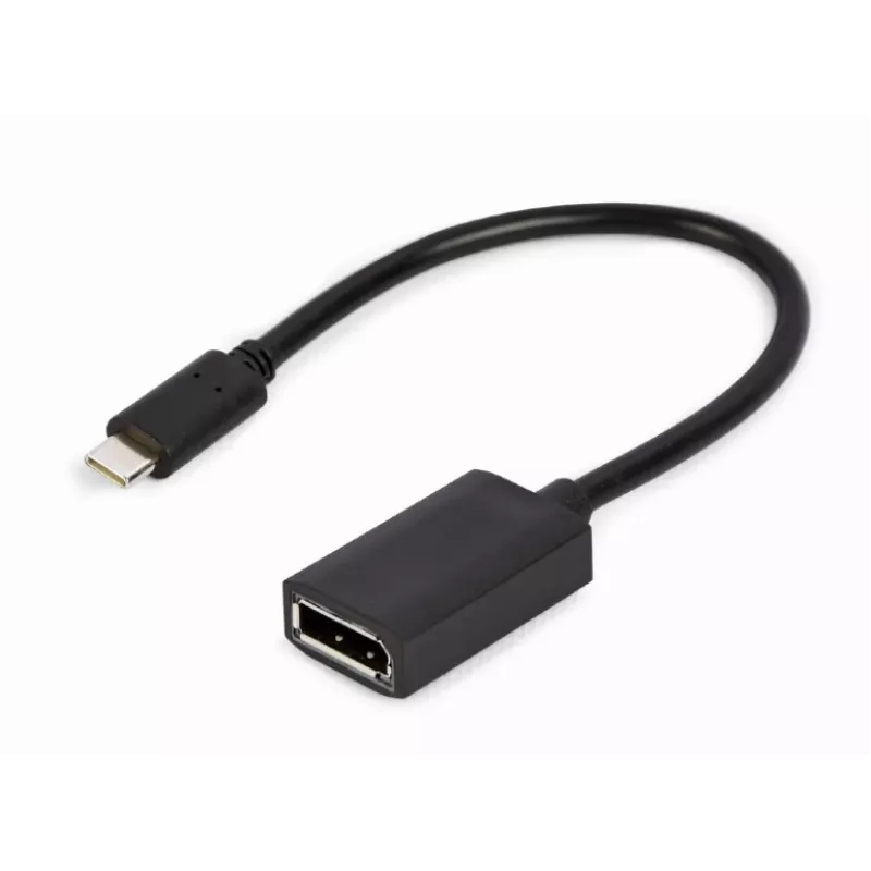 GEMBIRD USB Type-C į DisplayPort adapterio laidas, 4K, 15 cm, juodas
