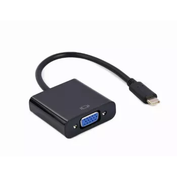GEMBIRD USB Type-C į VGA adapteris, 15 cm, juodas
