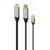 Gembird aktyvus 4K HDMI (vyriškas) į DisplayPort (vyrišką) adapterio laidas, 2 m - juodos spalvos