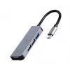 Gembird UHB-U3P1U2P3-01 USB šakotuvas 4 prievadams, 1x USB 3.1 + 3x USB 2.0