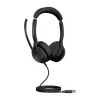 Jabra Evolve2 50 - USB-A MS Stereo, laidinės, biuro/skambučių centro, 20 - 20000 Hz, 127 g, ausinės, juodos