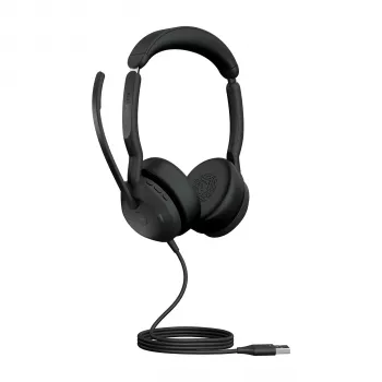 Jabra Evolve2 50 - USB-A MS Stereo, laidinės, biuro/skambučių centro, 20 - 20000 Hz, 127 g, ausinės, juodos