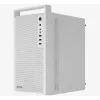 Kompiuterio korpusas AEROCOOL PGS CS-109-G-WT-v1 Mini Tower SPCC baltas – microATX, iki 26 cm GPU, FRGB, tinklinis priekis