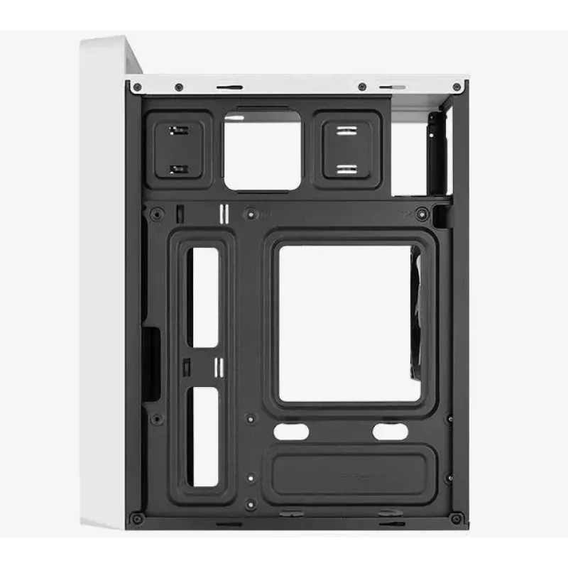 Kompiuterio korpusas AEROCOOL PGS CS-109-G-WT-v1 Mini Tower SPCC baltas – microATX, iki 26 cm GPU, FRGB, tinklinis priekis
