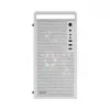 Kompiuterio korpusas AEROCOOL PGS CS-109-G-WT-v1 Mini Tower SPCC baltas – microATX, iki 26 cm GPU, FRGB, tinklinis priekis