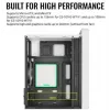 Kompiuterio korpusas AEROCOOL PGS CS-109-G-WT-v1 Mini Tower SPCC baltas – microATX, iki 26 cm GPU, FRGB, tinklinis priekis