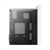 Kompiuterio korpusas AEROCOOL PGS CS-109-G-WT-v1 Mini Tower SPCC baltas – microATX, iki 26 cm GPU, FRGB, tinklinis priekis