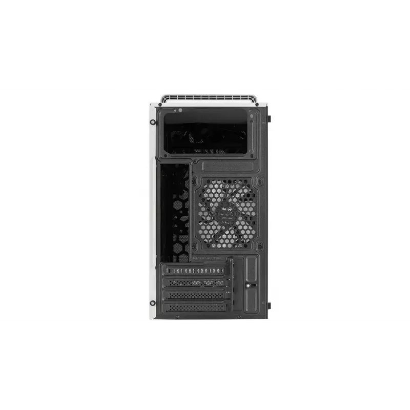 Kompiuterio korpusas AEROCOOL PGS CS-109-G-WT-v1 Mini Tower SPCC baltas – microATX, iki 26 cm GPU, FRGB, tinklinis priekis