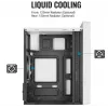 Kompiuterio korpusas AEROCOOL PGS CS-109-G-WT-v1 Mini Tower SPCC baltas – microATX, iki 26 cm GPU, FRGB, tinklinis priekis