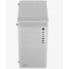 Kompiuterio korpusas AEROCOOL PGS CS-109-G-WT-v1 Mini Tower SPCC baltas – microATX, iki 26 cm GPU, FRGB, tinklinis priekis