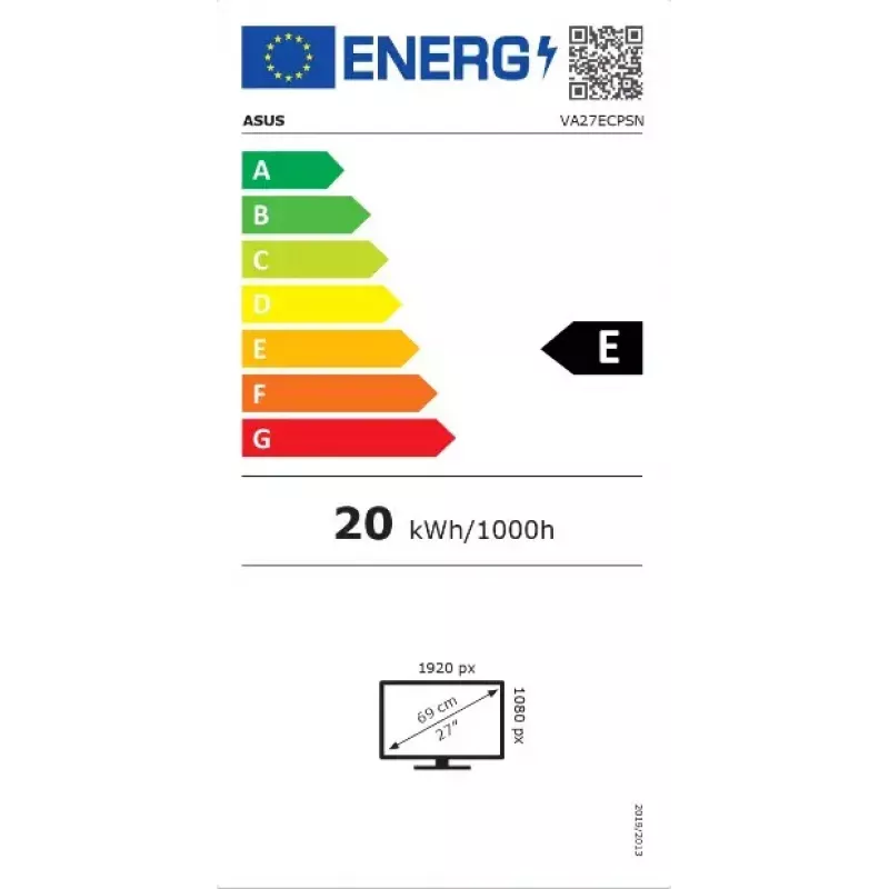 ASUS VA27ECPSN monitorius 68,6 cm (27 colių) 1920 x 1080 pikselių Full HD LED juodas