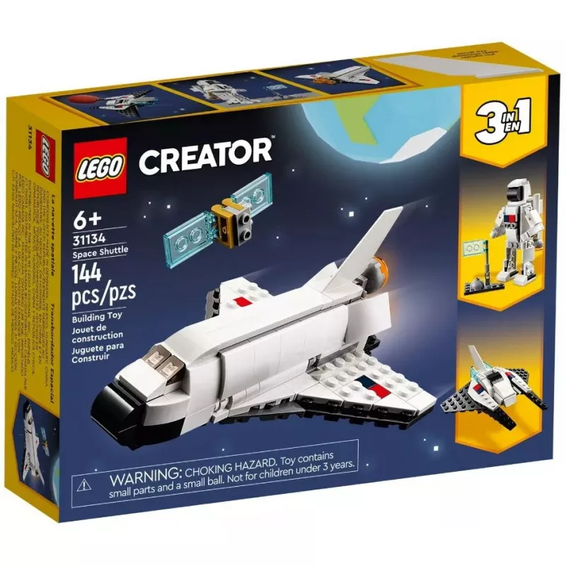 LEGO Creator 3-in-1 Erdvinis laivas 31134 — 144 detalės, nuo 6 metų